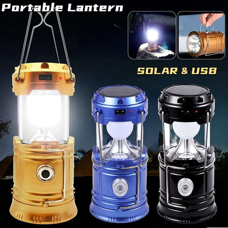 

Solar LED Camping Light Mini Tent Portable Lantern Telescopic Torch Lamp Hanging Lantern for Outdoor Camping Portable Lantern