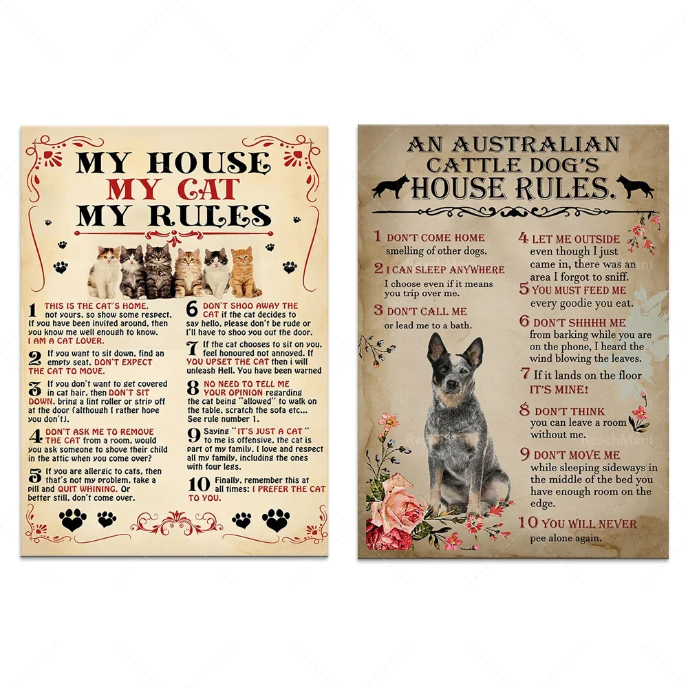my-house-my-cat-my-rules-funny-poster-for-kitten-lovers-australian-cattle-dog-house-rules-poster