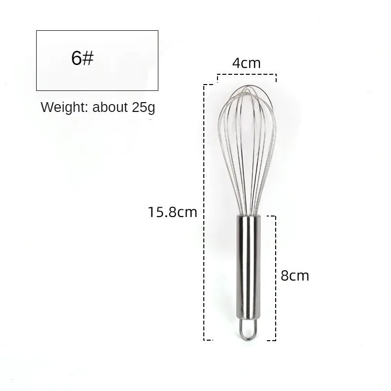 Stainless Steel Balloon Whisk - Manual Egg Beater and Mixer