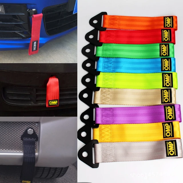 Sangle de remorquage en nylon haute résistance, cordes de remorquage de  course de voiture universelles, cordes de remorque automatique, sangle de  remorquage de remorque pare-chocs - AliExpress