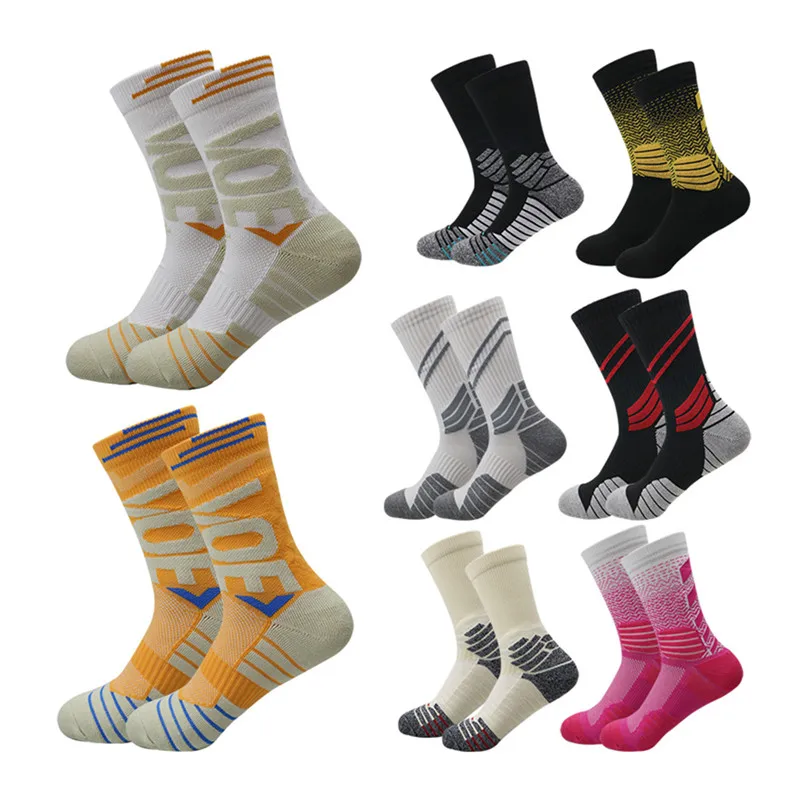 

New Professional Basketball Socks Towel Bottom Sweat-Absorbent Non-slip Protective Breathable Socks Combat Training Sports Socks
