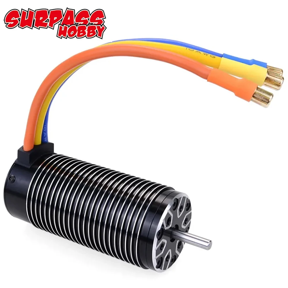 Brushless Motor Surpass Hobby Rocket 4082 4092 4-pole Waterproof Sensorless 5mm Shaft for 1:8 1/8 RC Cars RTR Monster Truck