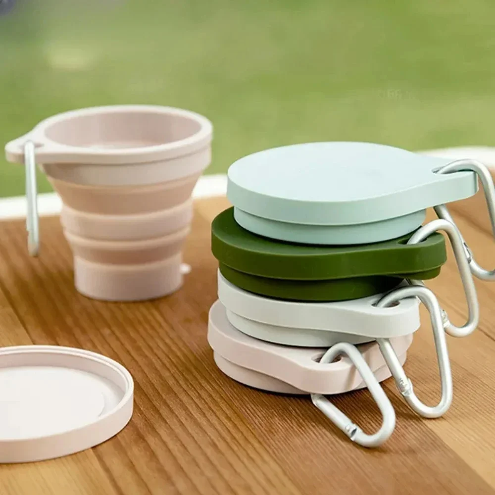 Folding Cup 1PC 180ML Mini Telescopic Silicone Portable Tea Outdoor Travel Supplies