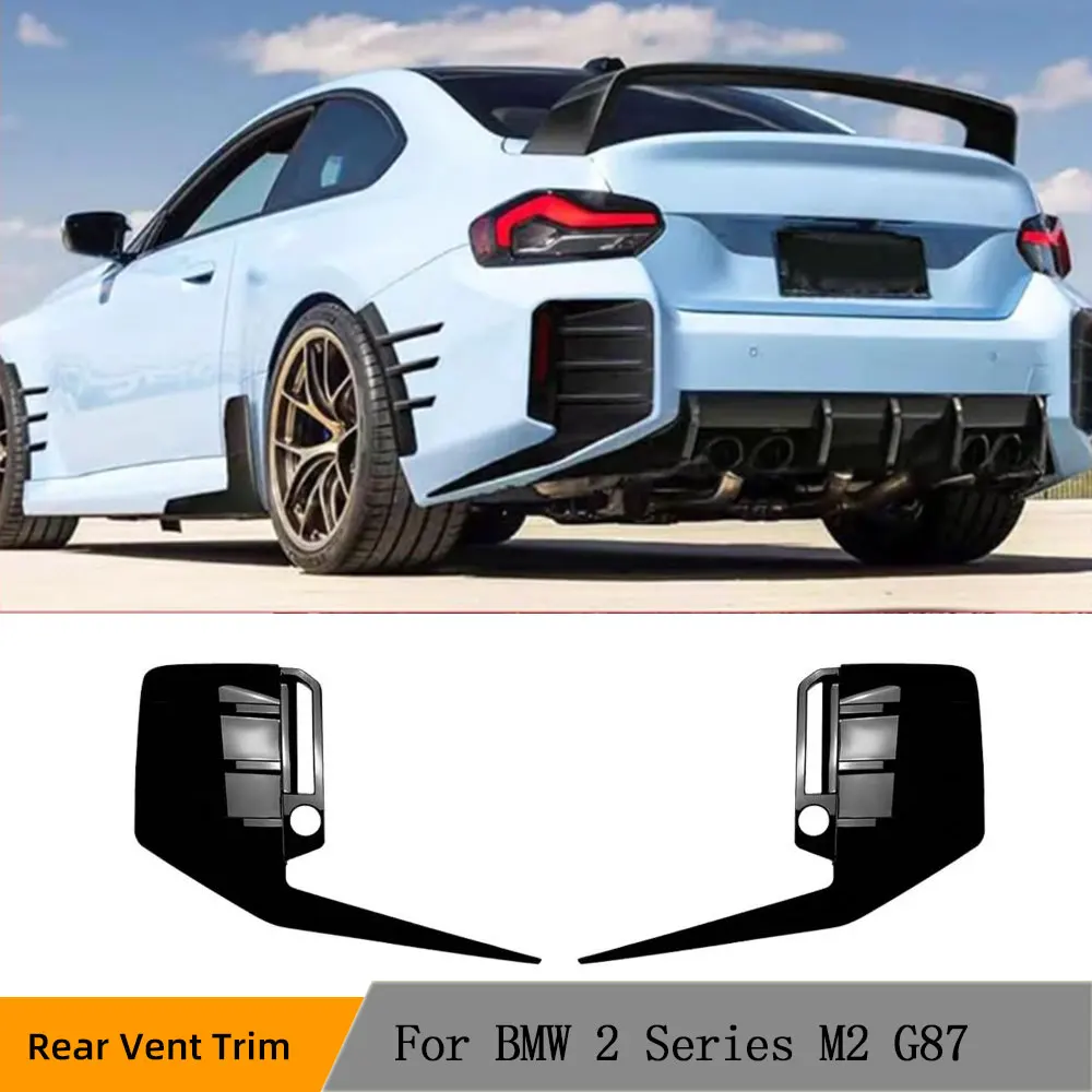 Glossy-Black-ABS-Car-Rear-Air-Vent-Spoiler-for-BMW-2-Series-M2-G87-2 ...