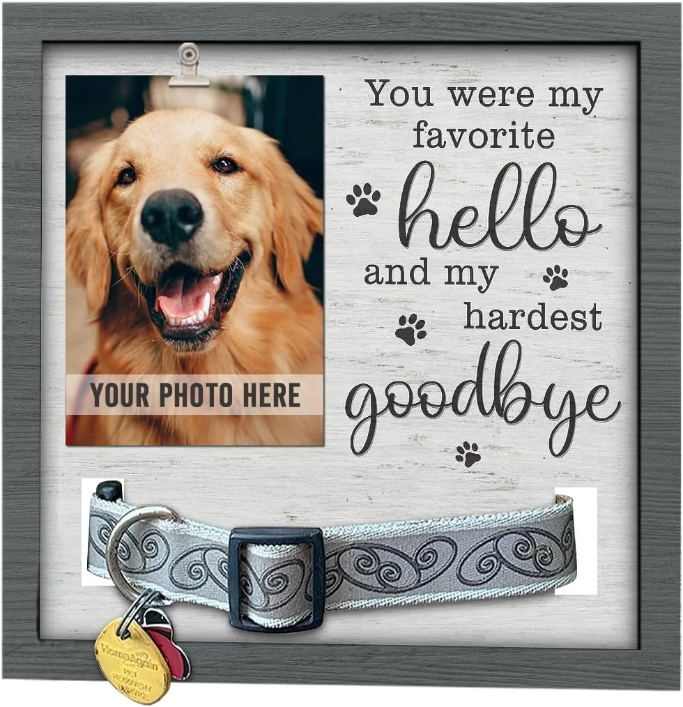 High Quality Wood Board Love Pet Memorial Frame Sympathy Pet Keepsake Frame Lose Your Dog Memorial Photo