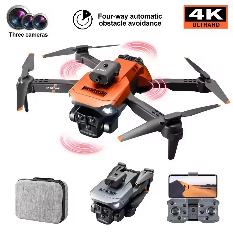 Drone 8K avec caméra HD, stabilisation, 2 batteries, jouet volant télécommandé