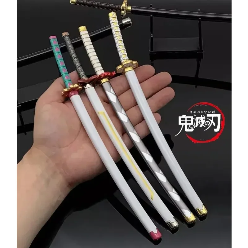 Demon Slayer 25cm Metal Katana Swords Toy Tanjirou Anime -Ghost Killer Cosplay Prop Weapon Cosplay Props Collection Home Decor 4
