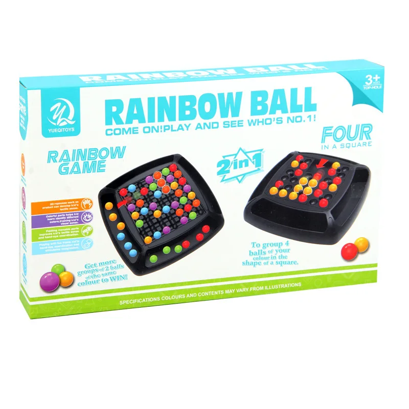 Rainbow Ball Matching Brinquedos Colorido Fun Puzzle Xadrez Jogo de  Tabuleiro Com 80pcs Contas Coloridas Intelligent Brain Game Brinquedo  Educacional