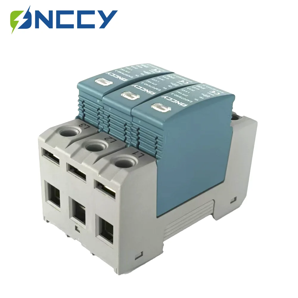ONCCY House Surge Protective Device, Whole Home Surge Protector, House SPD Arrester 2P 4P AC 220V 230V 275V 35mm Din Rail 40kA