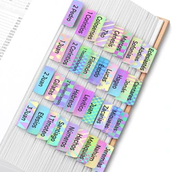Spanish Bible Tabs Set - 75 Easy - to - Apply Large Print Labels (MULTI)