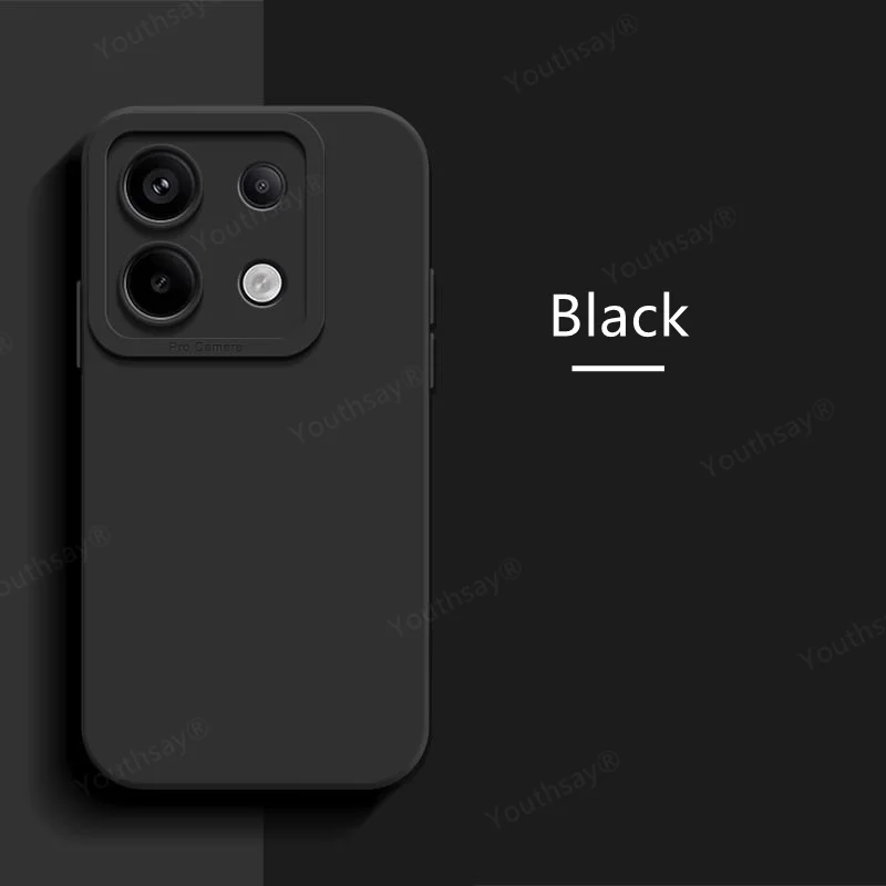 For Poco M6 Pro Case For Xiaomi Poco M6 Pro Cover Fundas Coque Camera Protector Liquid Silicone Back Case Poco M6 Pro