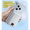 Q16 Portable Power Bank with Hidden Stand Magnetic Fast Charging Transparent Industrial Style 10000mA 2