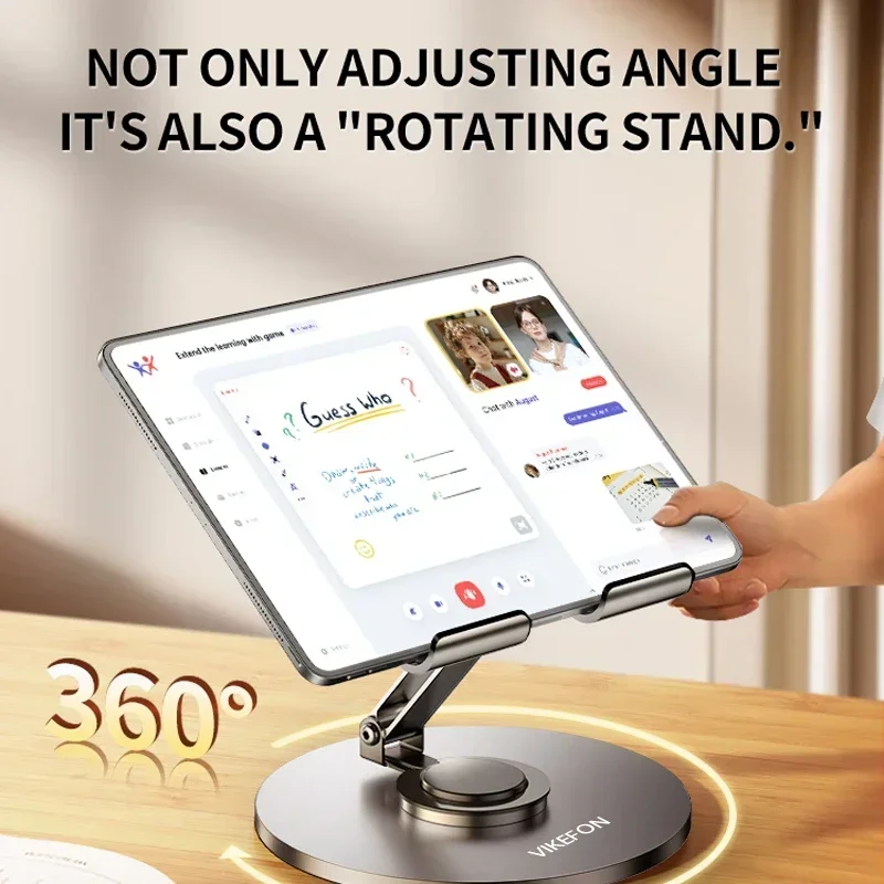 360 ° Rotatable Metal Holder Desktop Lazy Phone Tablet Stand and Drama Watching Accessories for iPhone Samsung iPad Galaxy Tab