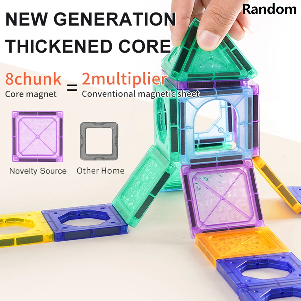 Magnetic Building Blocks for kids aged 3-5 4-8 years old Suitable for 3 4 5 6 7 8 years old and up boys girls toddler magnetic assembly toy magnetic alphabet toys