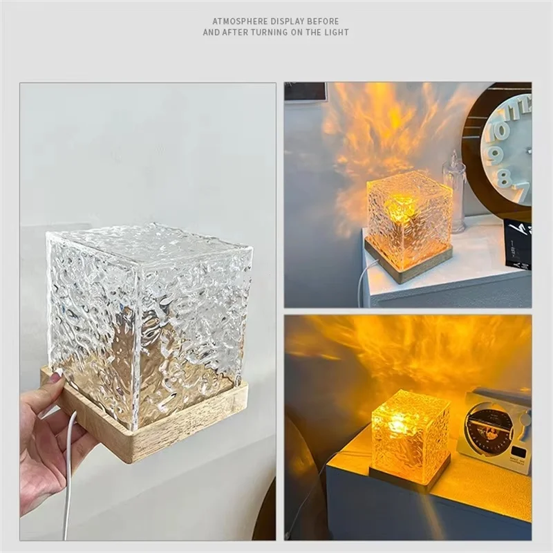 침실 야간 조명 조절 가능한 밝기 야간 조명 16 색상 변경 분위기 조명 데스크탑 장식 조명 무드 조명