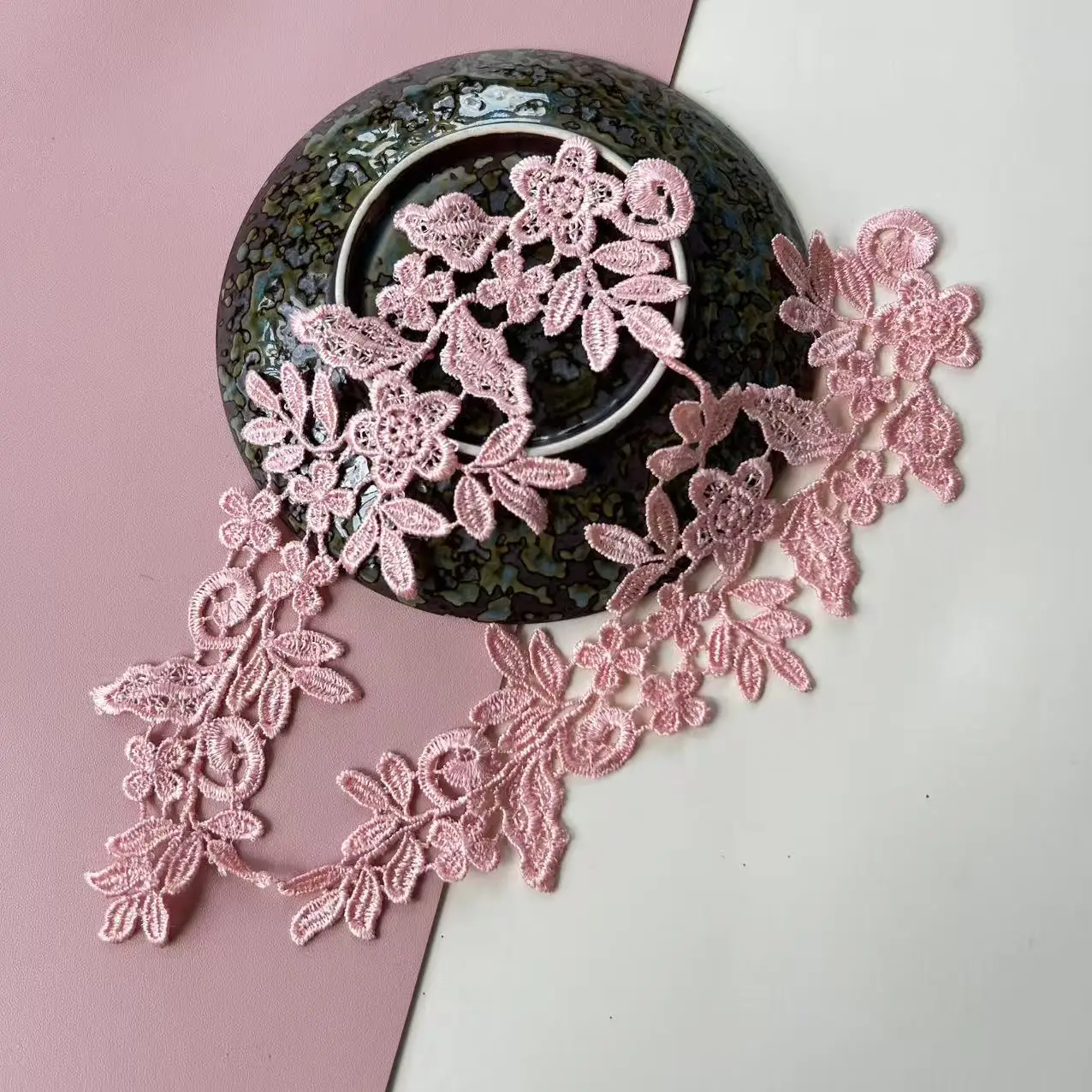Vibrant Lace Applique Flower Sewing Trims