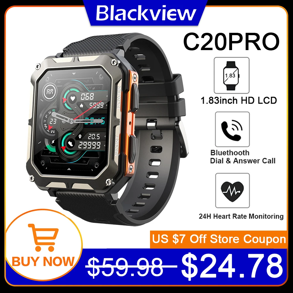  Blackview Smart Watch, Fitness Tracker with Heart Rate