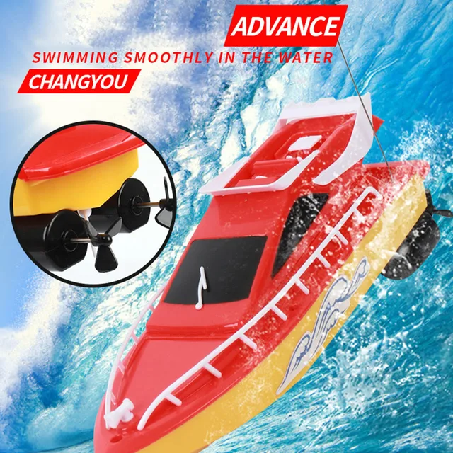 1Pcs RC Boat Toy Mini Submarine Ship Outdoor Remote Control RC Speedboat High Powered Model Boat for Children Gifts Supplies 1