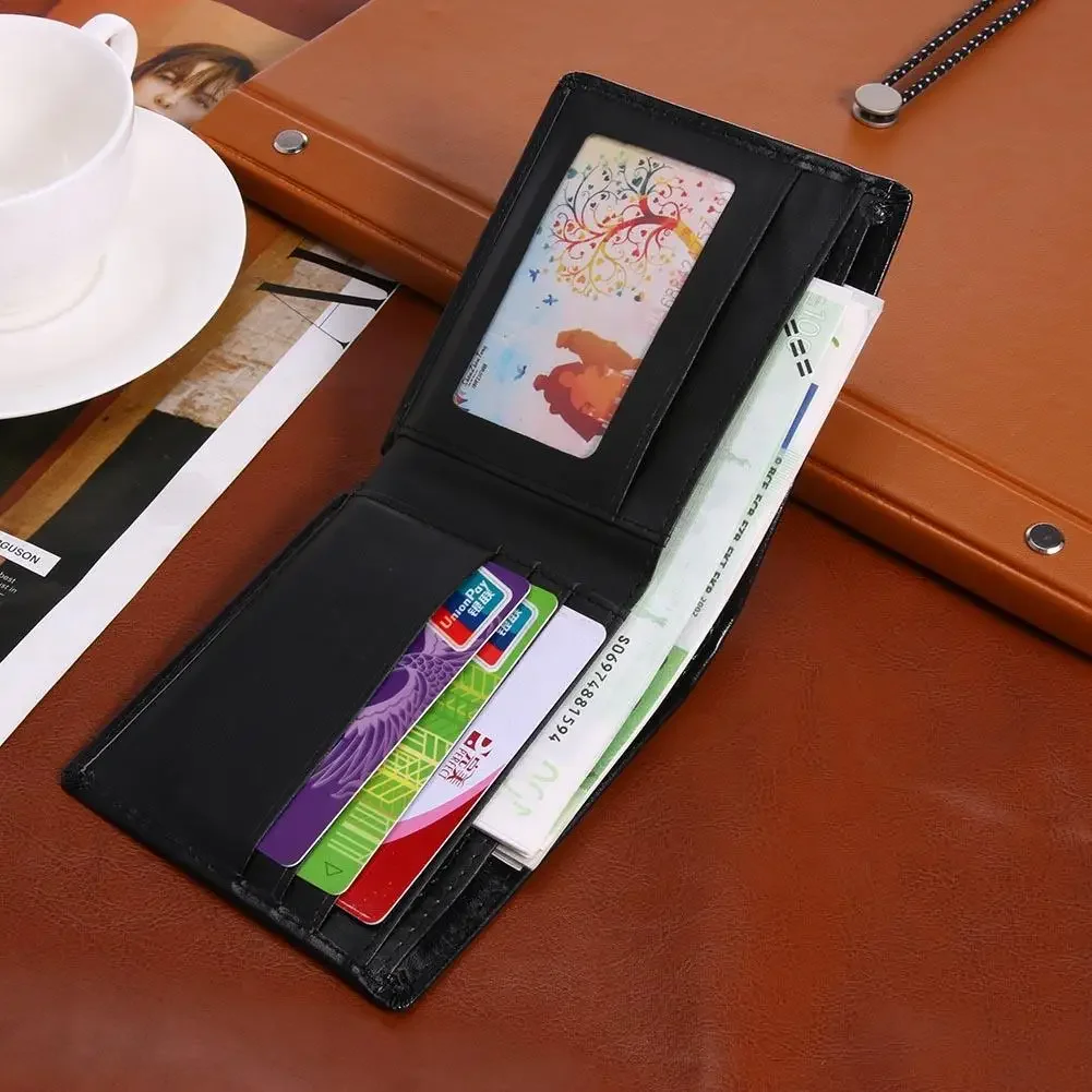 Upscale Upgrade Ultra Thin Mini Wallet Men Women Business PU Leather Small Wallets Coin Purse Credit Card Holder Wallets