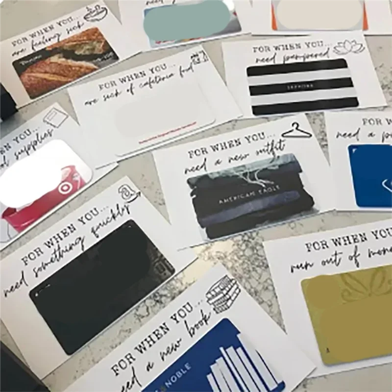 College Gift Card Care Package, College Gift Card Book, Care Package, High School Graduation Gift, Durable White & Blue