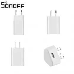 Sonoff GA-0502000 Smart Adapter USB 5V 1A Smart Home Mobile Phone Charger Electrical Socket US/EU/AU/UK Travel Power Adapter