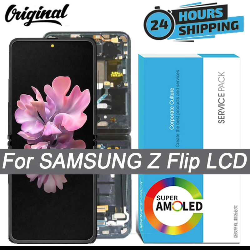 100 Original Super Amoled Display For Samsung Galaxy Z Flip 5g Smf707
