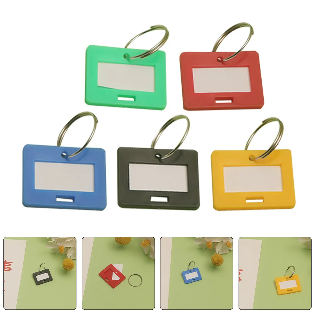 50Pcs 금속 번호가 매겨진 키 태그 플라스틱 ID 번호 태그 효율적인 조직을 위한 색상 코드 키 식별자 홈 자동차 사무실