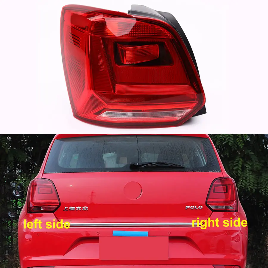

For Volkswagen VW Polo Sport Edition 2014-2018 Hatchback Taillight Real Brake Lamp Housing Tail Lights No Line No Light