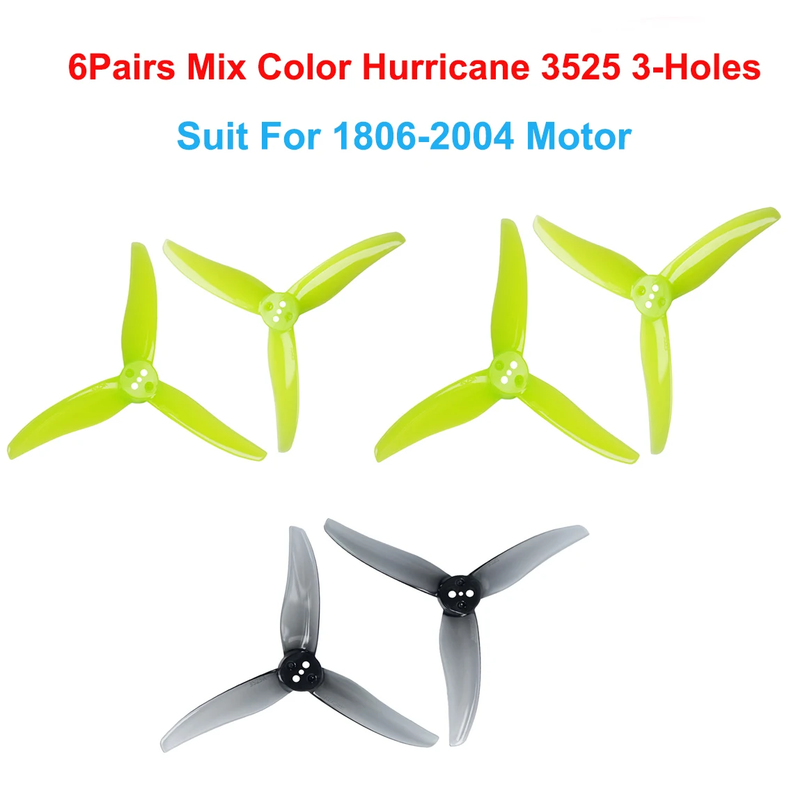 GEMFAN Hurricane Series 3-Blade FPV Racing Drone Propellers - CW/CCW
