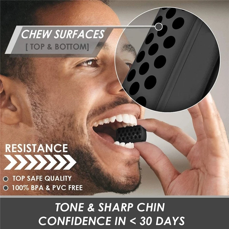 Jaw Line Exerciser Ball Jaw Line Trainer Face Facial Muscle Exercise Ball JawLine Chew Ball Face Muscle Training Fitness Equipme