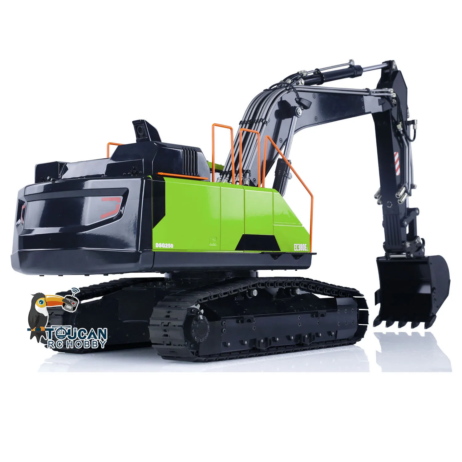 In Stock MTM EC380 RC Excavator 1/14 Remote Control Hydraulic Machine Metal Tracked Digger Engineering Trucks Vehicles TH22525 2