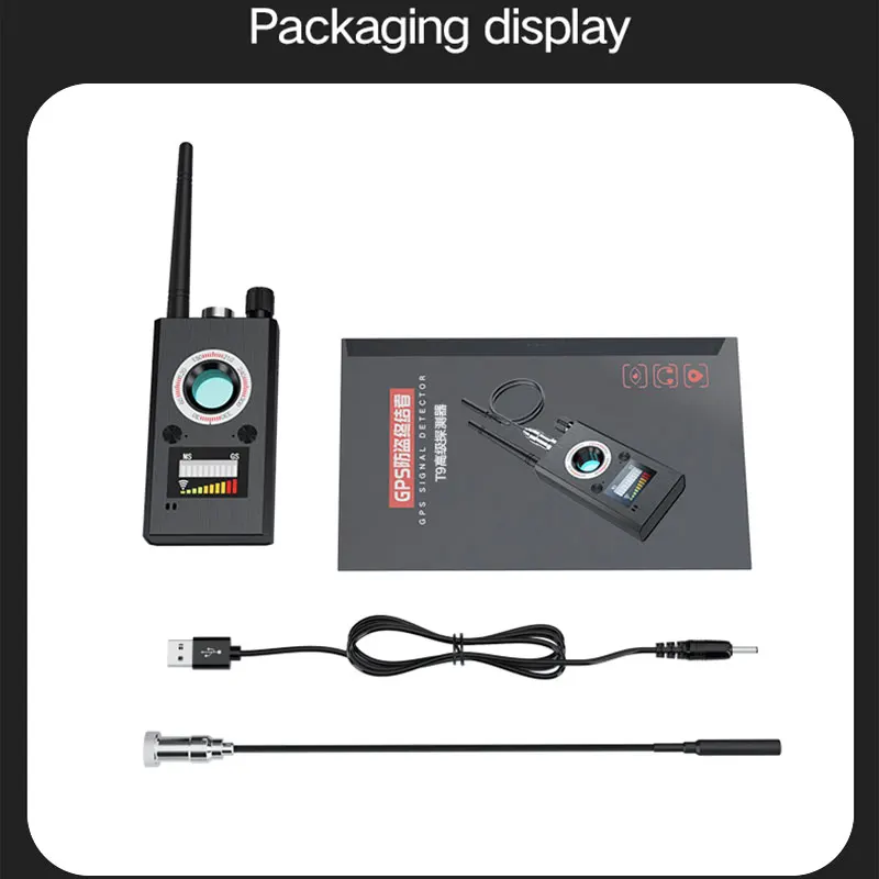 T9 Hidden Camera Detector Anti-spyware Mini Cam Spy Garget Bug RF Wifi Signal Scanner Hotel Travel Security Protect GPS Finder