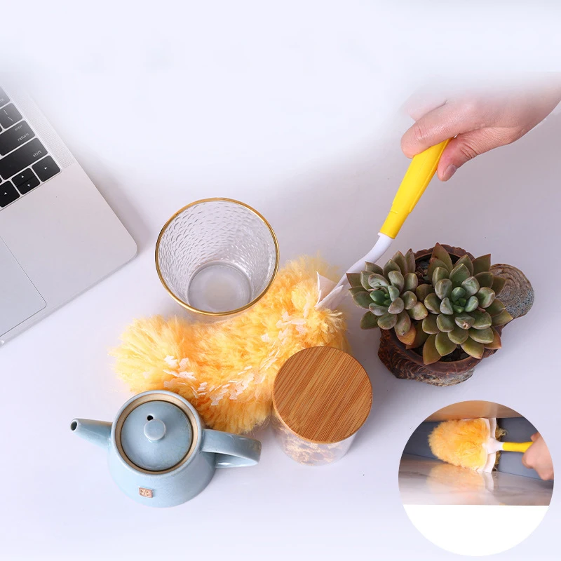 Double Sided Electrostatic Precipitator 360&deg; Cleaning Dust Spider Web Roof And Desktop Cleaning Disposable Feather Duster cleaning duster feather duster disposable feather duster