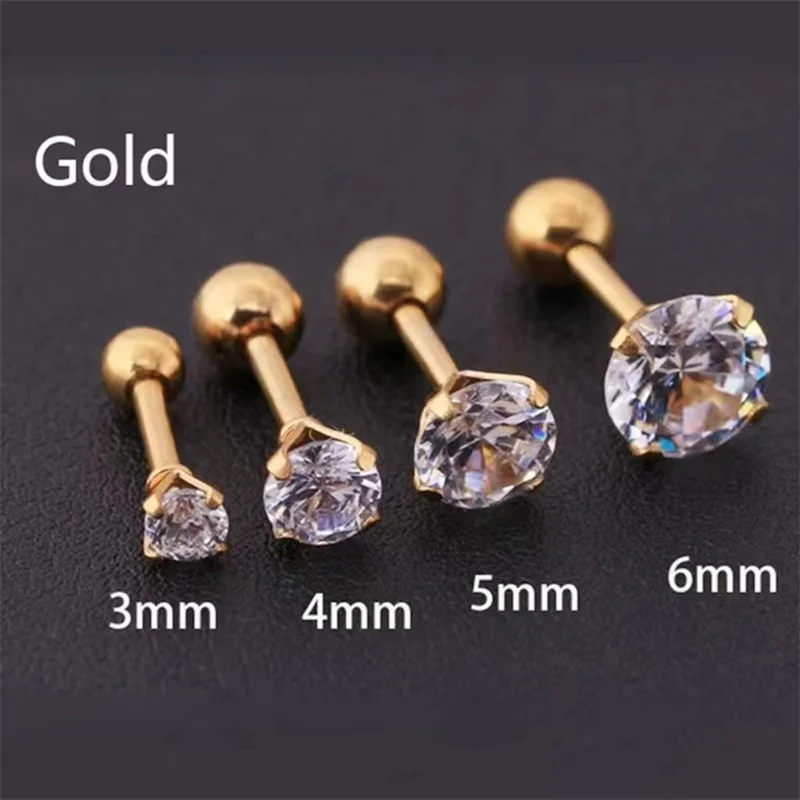 Packaging detail for the stud earring set