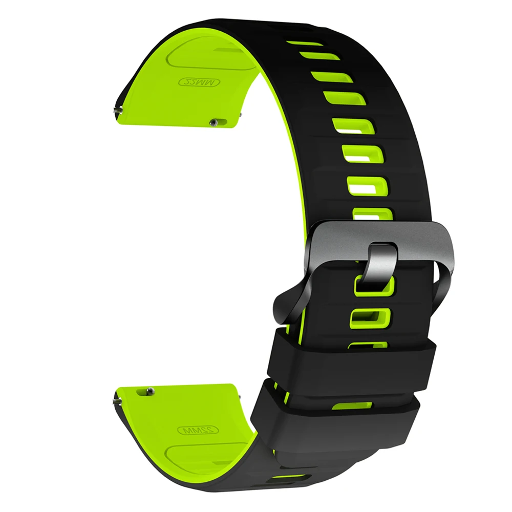 Breathable Silicone Wrist Strap for Smartwatches - Available in 20mm & 22mm Sizes