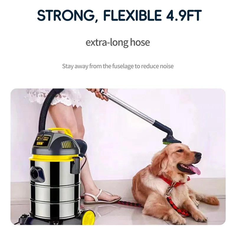 TCF-Kit per toelettatura animali domestici, attacco per aspirapolvere per spazzole per cani, spazzola con spazzola per spargimen - immagine 4