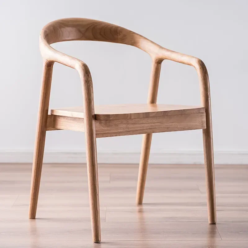 

Wooden Dining Chairs Modern Hand Kitchen Ergonomic Accent Stool Relax Design Armchair Gamer Sillas Para Comedor Nordic Furniture