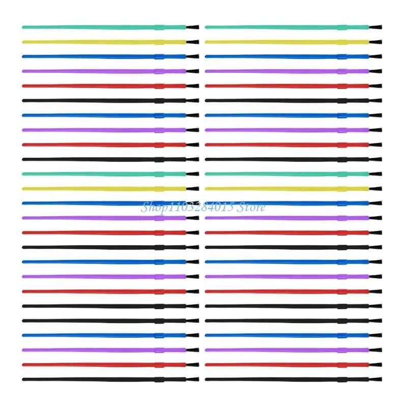 R6FF 50 Pcs 작은 페인트 브러쉬 세트 드로잉 및 미술 용품 ??자세한 작품에 대 한 나일론 헤어 페인트 브러쉬 세트