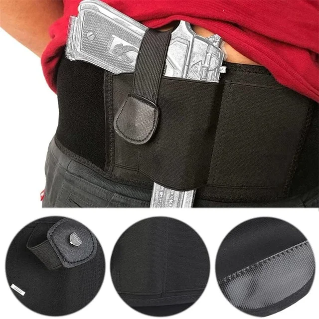 Belt Holster Pistol Holsters Elastic Wide Belt Outdoor Hunting