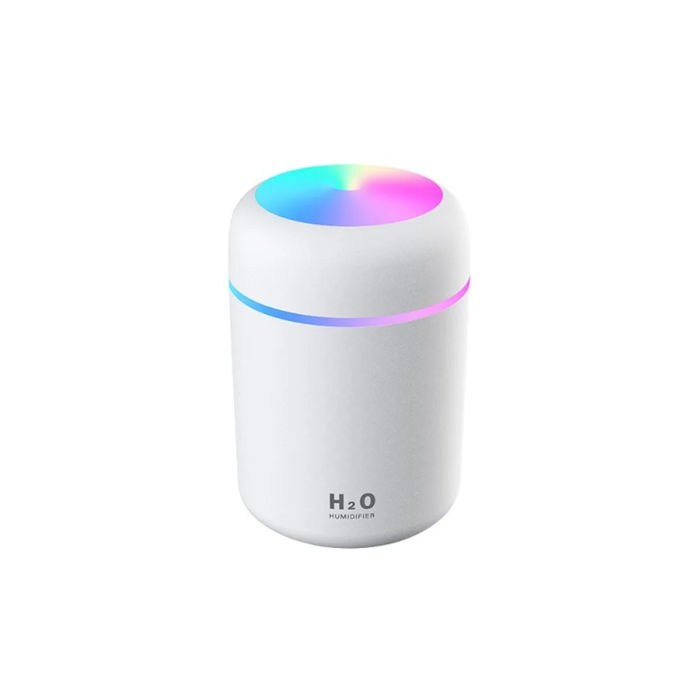 Mini Humidifier, Portable Mini USB Seven colourful, Car Baby Bedroom Office Home, With Auto Off, Best Personal Humidifier 320ml