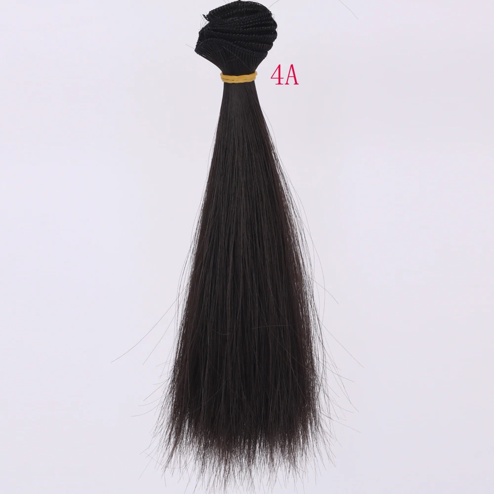 BJD Wig Hair 15cm 25cm BJD/SD Doll Wig/Hair DIY Straight Hair Wig for 1/3 1/4 Bjd Doll