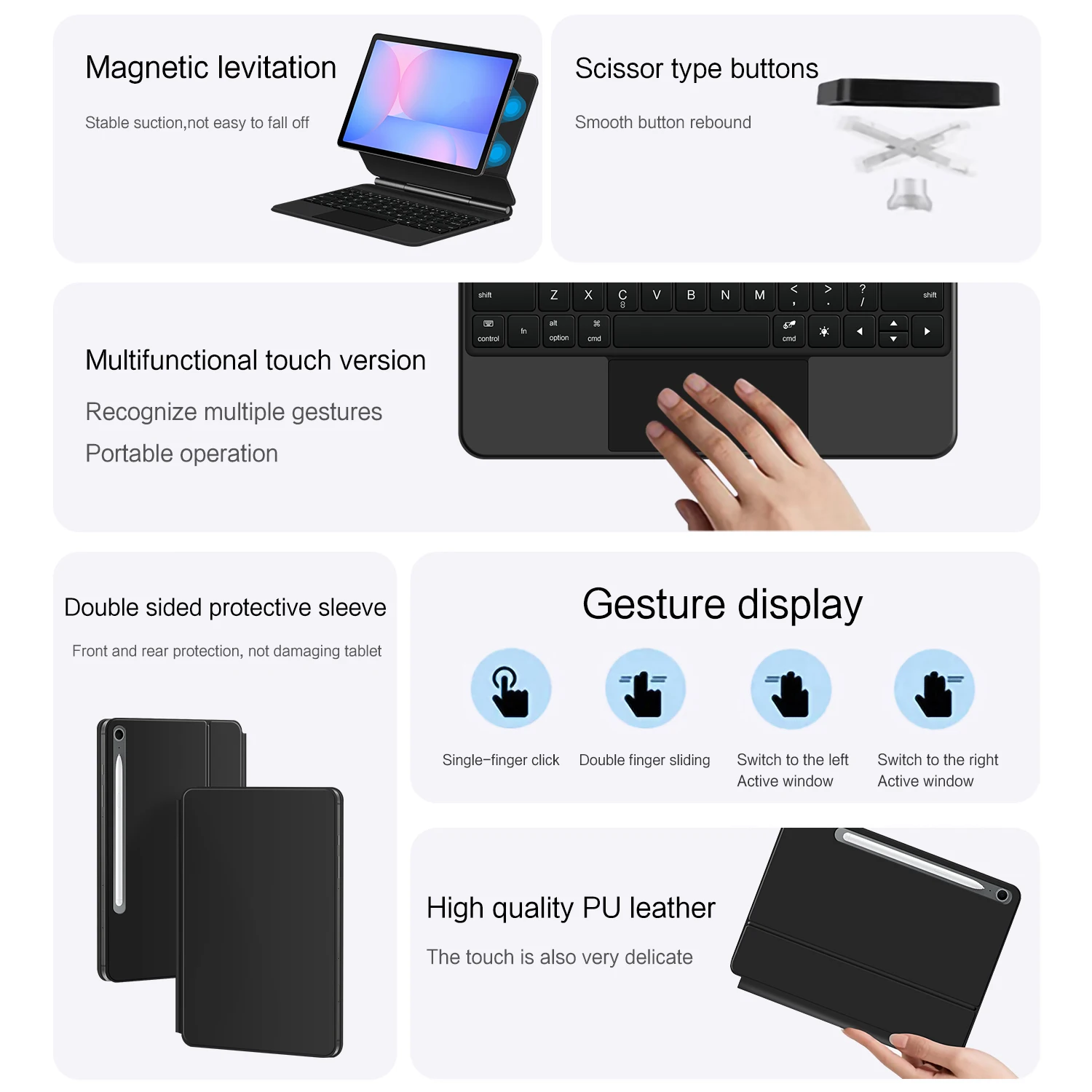 Enhanced Multi-touch Backlit Smart Cover Folio