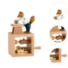 Hand Crank Music Box Novelty Unique Hand Operated Wooden Musical Box Decor for Colleague Friend Classmate Family Birthday Gifts 5