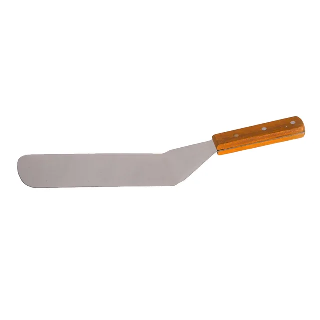 3 Darab Spatula Beállított Rozsdamentes Acél Palacsinta Turner Fa Fogantyú Főzőkaparó A Grill Grilléhez - Image 3