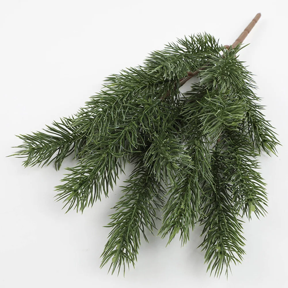 Description Picture 3 of itemArtificial Plants Simulation Christmas Tree Pine Branch Fake Leaf Wreath DIY Xmas Tree Home Decor New Year Ornament