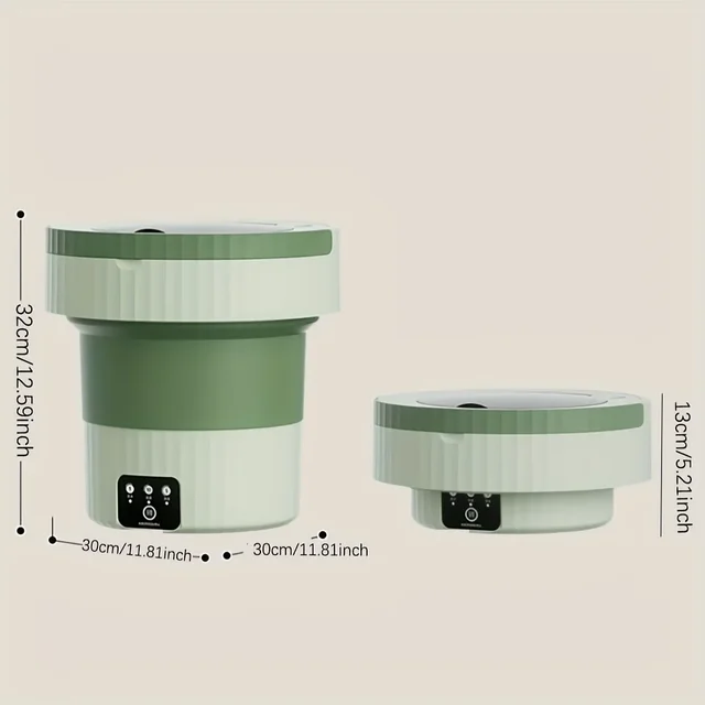 CompactFoldable Washing Machine with Ideal for Socks & Underwear, Perfect for Apartments,Camping, RVs - Includes Drain Kit 3