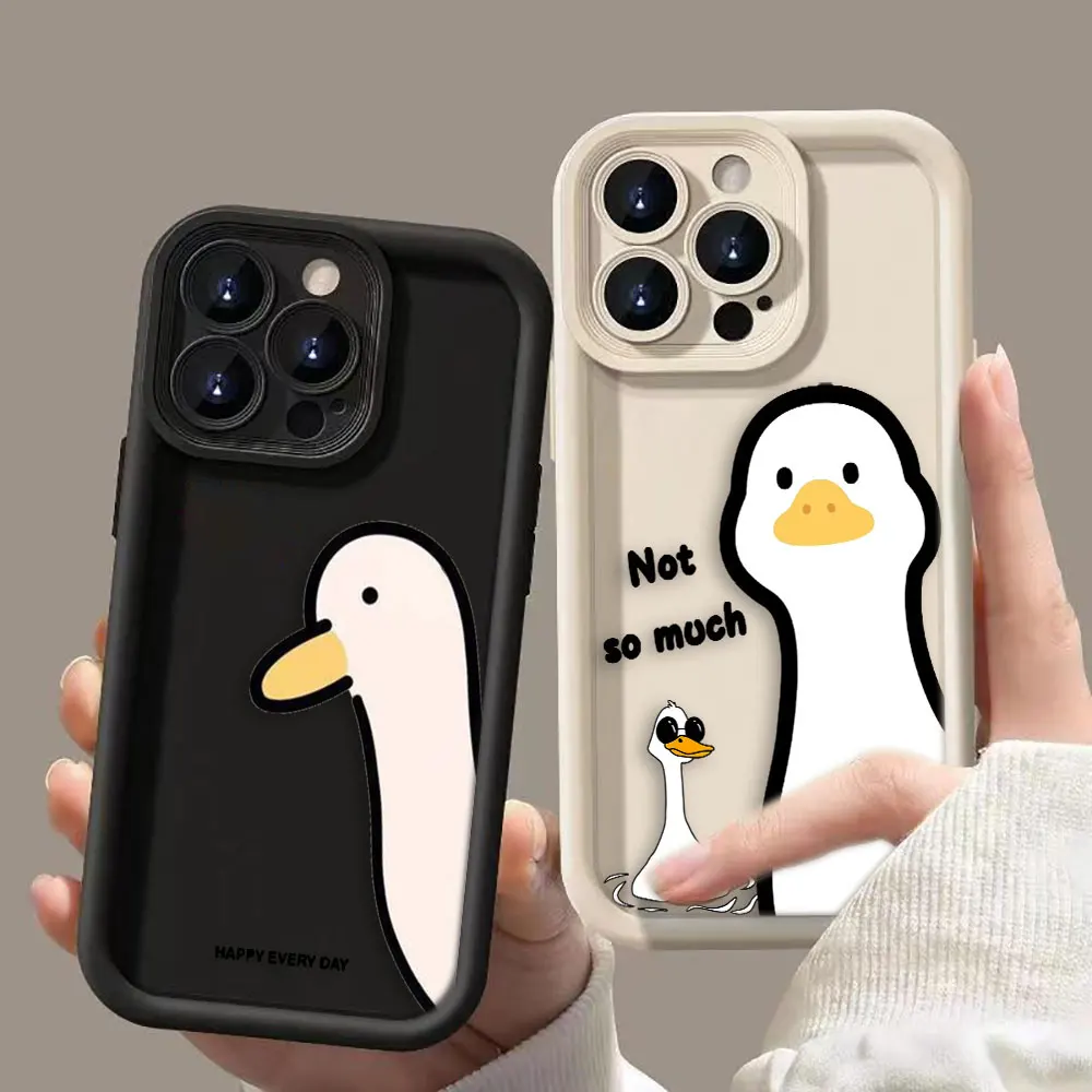 Funny Lucky Cute Duck Case Per Samsung Galaxy A03 A03S A04 A04E A04S A05 A05S A10S A11 A12 A14 A15 A20 A22 4G F12 M12 M22 Case
