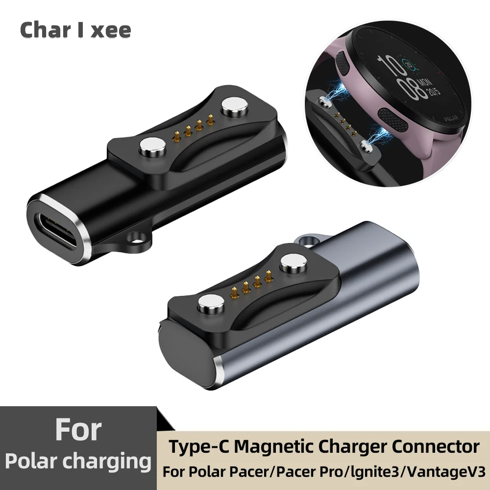 Universal Smartwatch Type C Charging Dock and Adapter - Elegant Charger Accessory