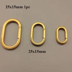Sleek Titanium Alloy Keychain Pendant - Ultra Lightweight Men's Accessory Gift (25mmx15mm Gold)