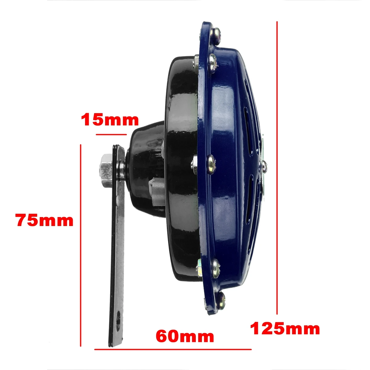 12V 115DB Pair Electric Air Horn Compact Super Loud Universal For Vehicles Cars Trucks Motorcycles Waterproof
